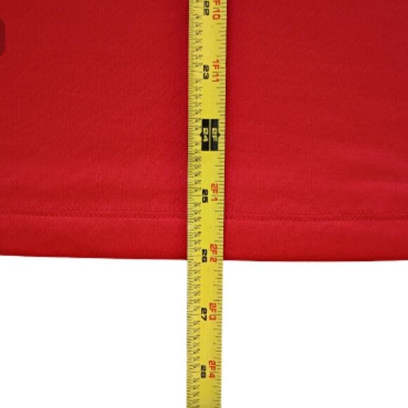 Nike Dry-FIT Washington Nationals V-Neck Tee Women's L Red Athletic T-Shirt - Picture 6 of 10